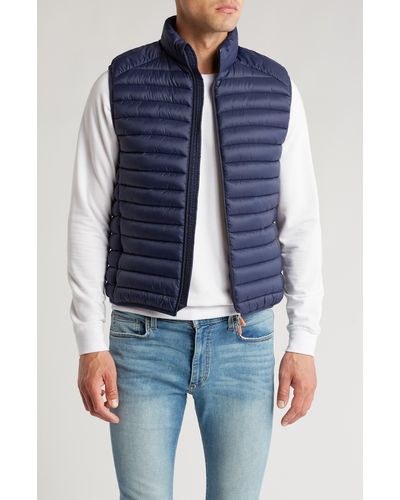 Save The Duck Adam Quilted Vest - Blue