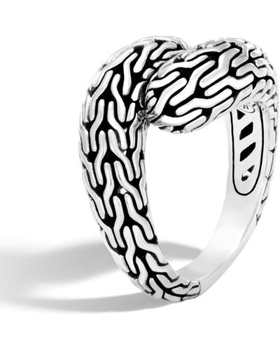John Hardy Classic Chain Sterling Silver Bypass Ring At Nordstrom Rack - White