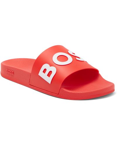 BOSS Bay Slide Sandal - Red