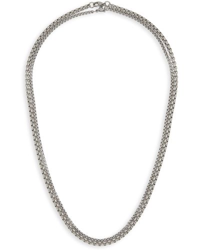Nordstrom 2-pack Box Chain Necklace - Multicolor
