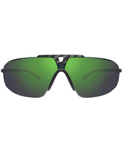 Revo Alpine 70mm Polarized Navigator Sunglasses - Green