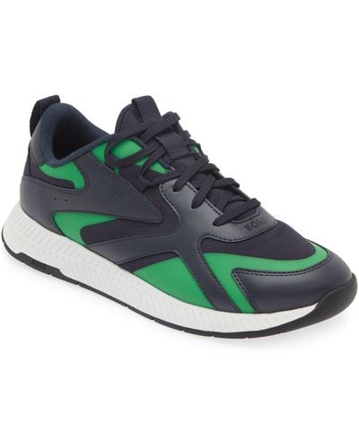 BOSS Titanium Runn Sneaker - Green