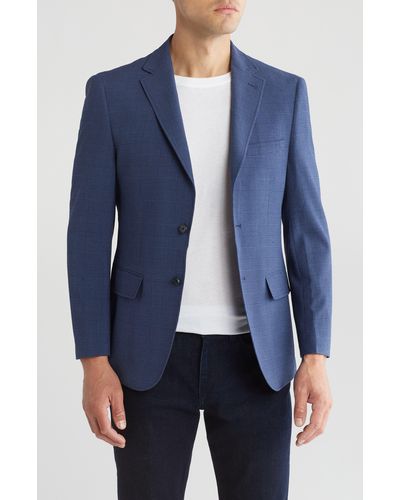 Lucky Brand Glen Plaid Sport Coat - Blue