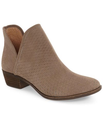Lucky Brand 'bashina' Perforated Bootie - Brown
