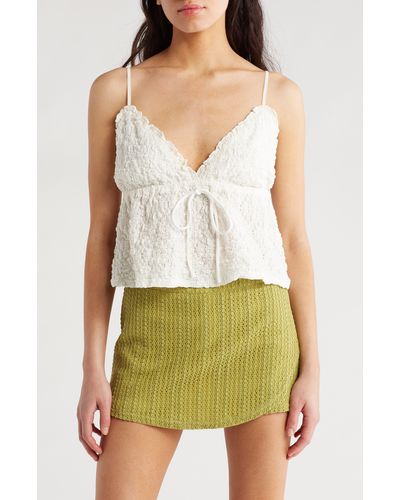 Lulus Sweet Success Lace Camisole - Green