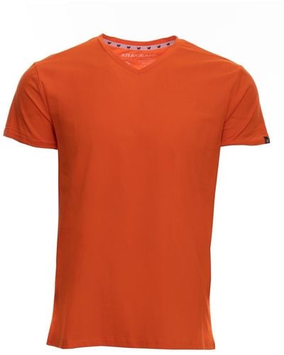 Xray Jeans V-neck Flex T-shirt - Orange