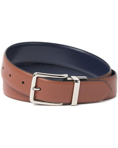 Cole Haan Reversible Feather Edge Leather Belt