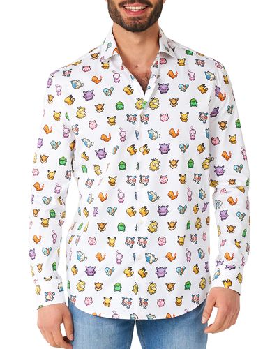 Opposuits Pokémon Button-up Shirt - White