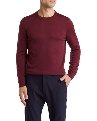 Nordstrom Crewneck Merino Wool Sweater - Red