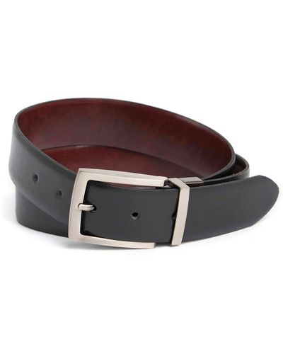 Bosca Reversible Leather Belt - Brown