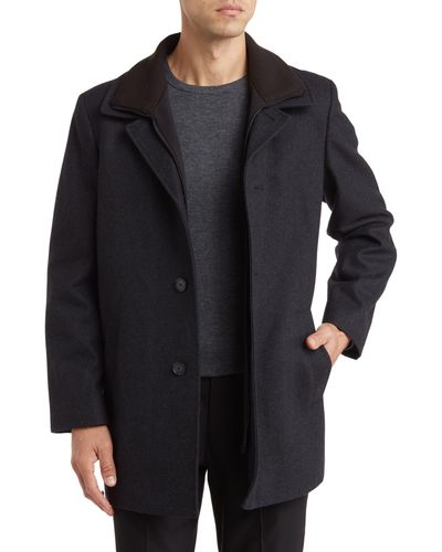 Calvin Klein Coleman Wool Blend Coat - Black