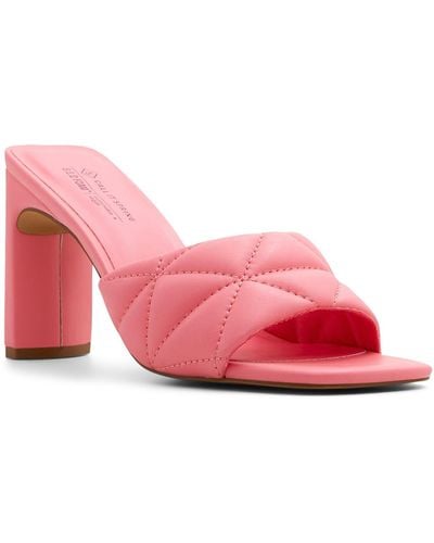 Call It Spring Waterfall Quilted Heel In Bright Pink At Nordstrom Rack