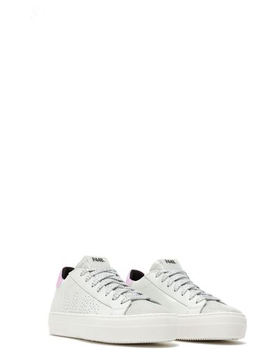 P448 Thea Platform Sneaker - White