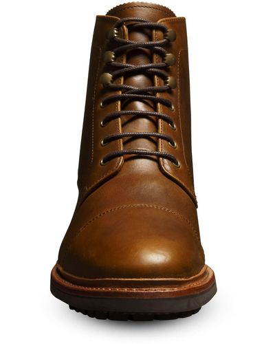 Allen Edmonds Briggs Leather Lug Boot In Brown At Nordstrom Rack - Natural
