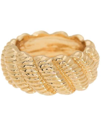 Nordstrom Textured Wide Band Ring - Natural