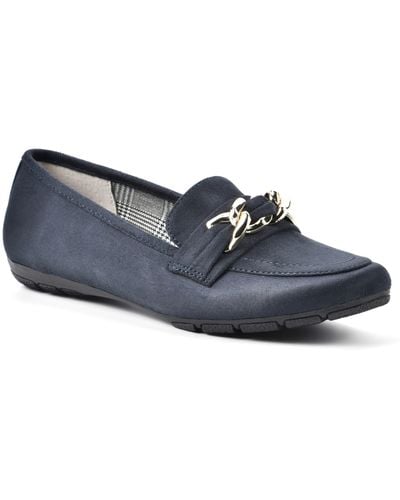 White Mountain Gainful Loafer - Blue