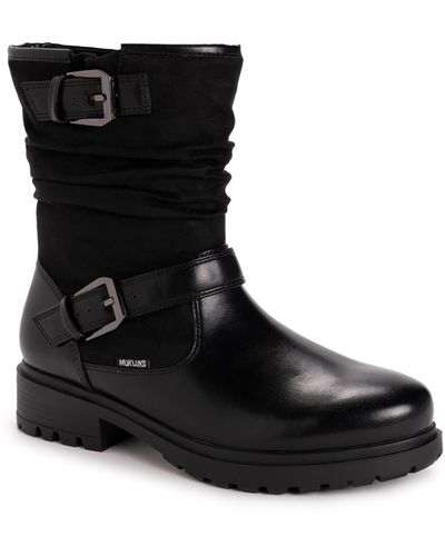 Muk luks cheap leather boots