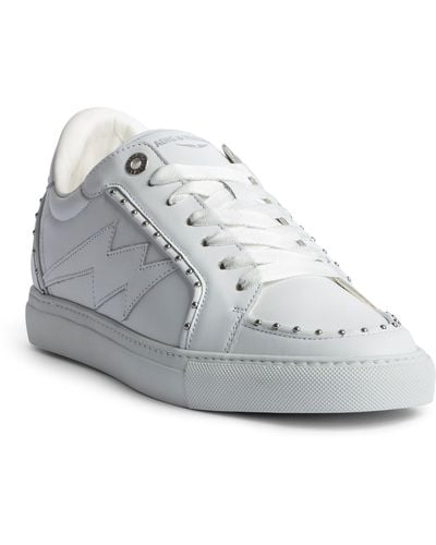 Zadig & Voltaire Low Top Stud Sneaker - White