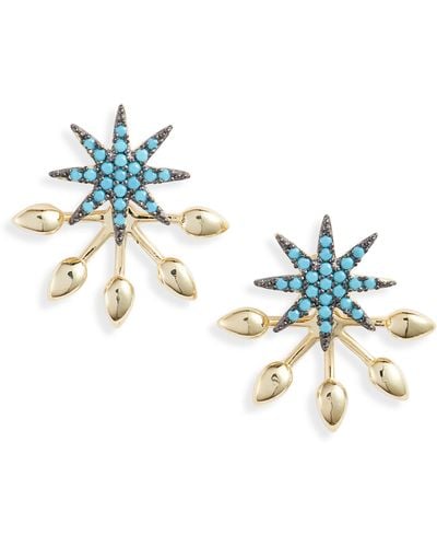 THE KNOTTY ONES Starburst Ear Jackets - Blue