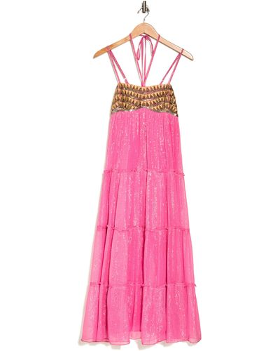 Raga Zella Empire Maxi Dress - Pink