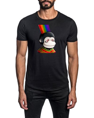 Jared Lang X Nft New World Monks Graphic T-shirt - Black