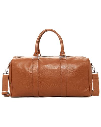 Cole Haan Leather Duffle Bag - Brown