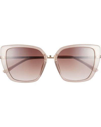 Guess 56mm Butterfly Sunglasses - Pink