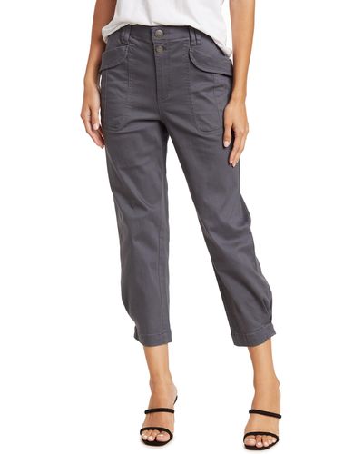 Democracy Skyrise Double Button Utility Pants In Shadow At Nordstrom Rack - Multicolor