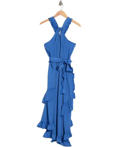 Derek lam 10 clearance crosby asymmetrical halter dress