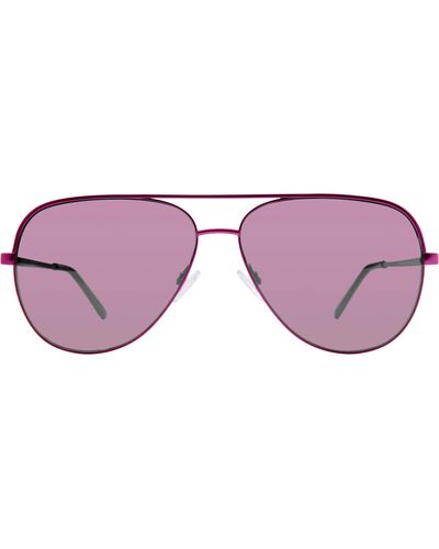 Kurt Geiger 64mm Aviator Sunglasses - Purple