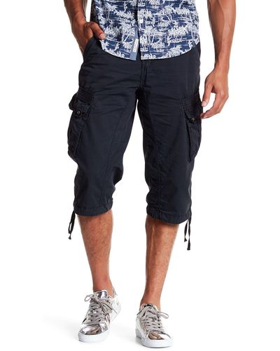 Xray Jeans Belted Cargo Shorts - Blue