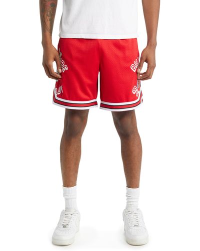 BBCICECREAM Float Mesh Basketball Shorts - Red