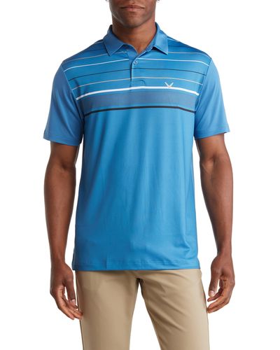 Callaway Golf® Engineered Stripe Polo - Blue