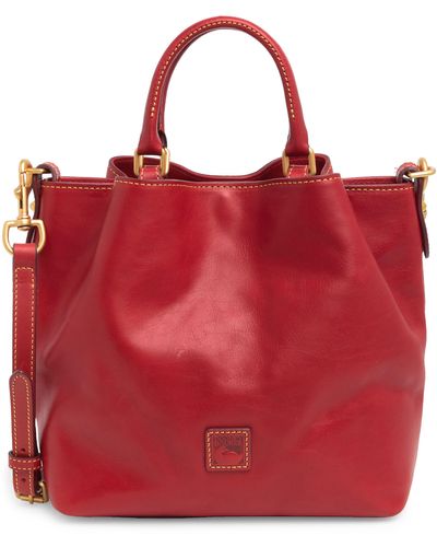 Dooney & Bourke Small Barlow Leather Tote Bag - Red