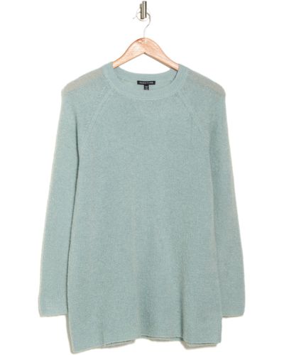 Eileen Fisher Crewneck Tunic Sweater In Clear Water At Nordstrom Rack - Blue