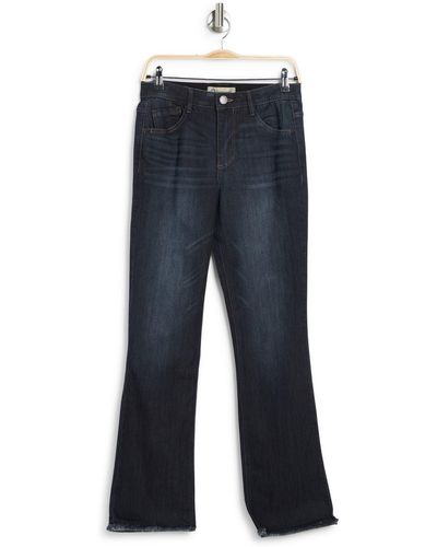 Democracy Ab Technology High Rise Itty Bitty Bootcut Jeans In In-indigo At Nordstrom Rack - Blue