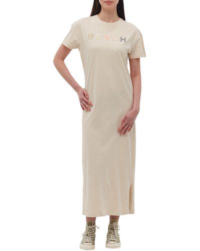 Bench Tussah Cotton T-shirt Dress - White