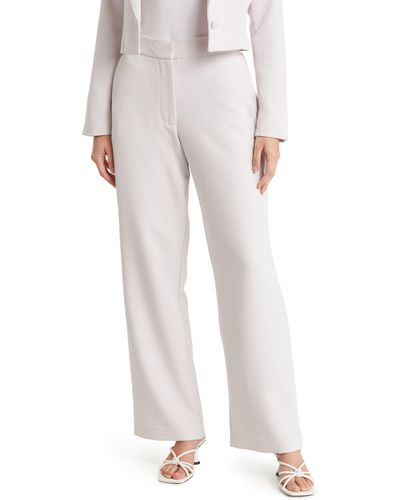 Love By Design Bailey High Rise Wide Leg Pants - White