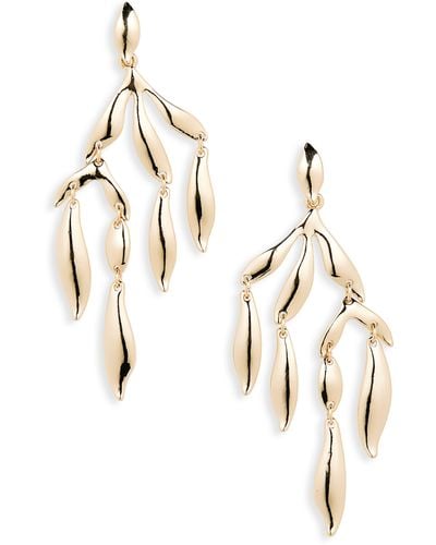Nordstrom Abstract Leaf Chandelier Earrings - Metallic