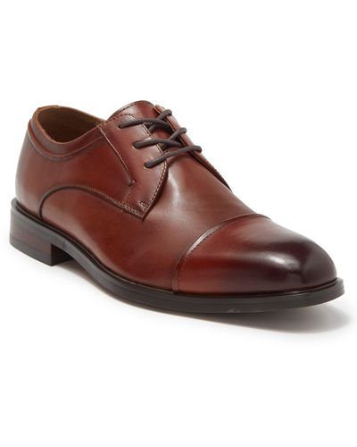 Nordstrom Greyson Cap Toe Leather Derby - Brown