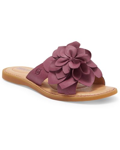 Børn Ivory Floral Sandal - Purple