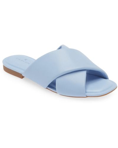 Caslon Calla Slide Sandal - Blue