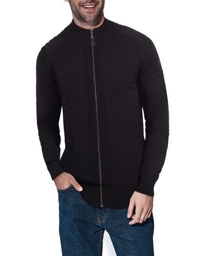 Xray Jeans Full-zip Sweater Jacket - Black