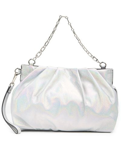 Madden Girl Convertible Baguette Bag In Iridescent At Nordstrom Rack - White