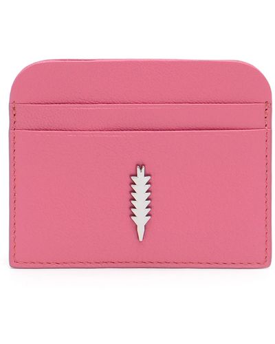 thacker Julia Leather Card Case - Pink
