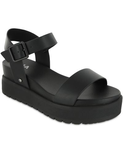 MIA Kayci Platform Sandal - Black