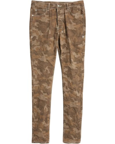 Ksubi Chitch Camo Print Skinny Jeans In Assorted At Nordstrom Rack - Natural