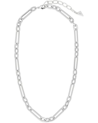 Sterling Forever Carmen Chain Necklace - White