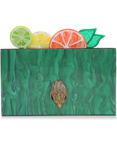 Kurt Geiger Fruit Slice Box Clutch - Green