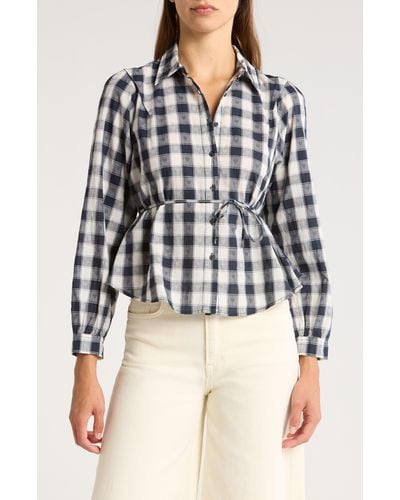 The Great The Stream Gingham Button-up Shirt - Multicolor